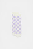 Check Sock  Lavender  hi-res
