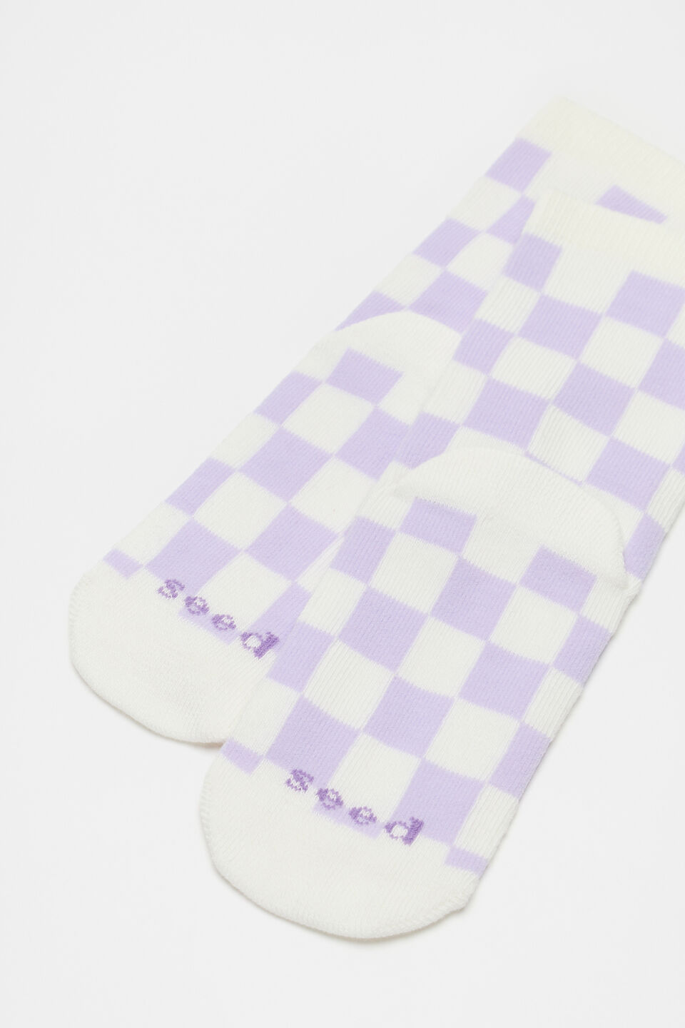 Check Sock  Lavender
