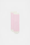Two Tone Rib Sock  Light Pink  hi-res