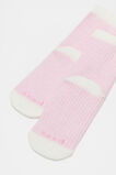 Two Tone Rib Sock  Light Pink  hi-res