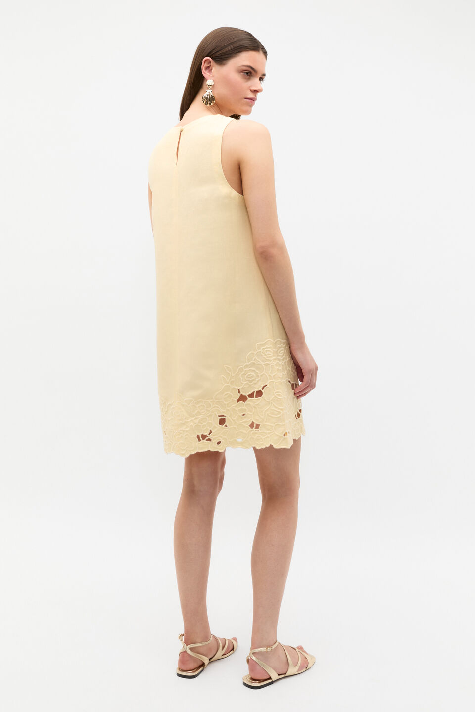 Cutwork Mini Dress  Shortbread