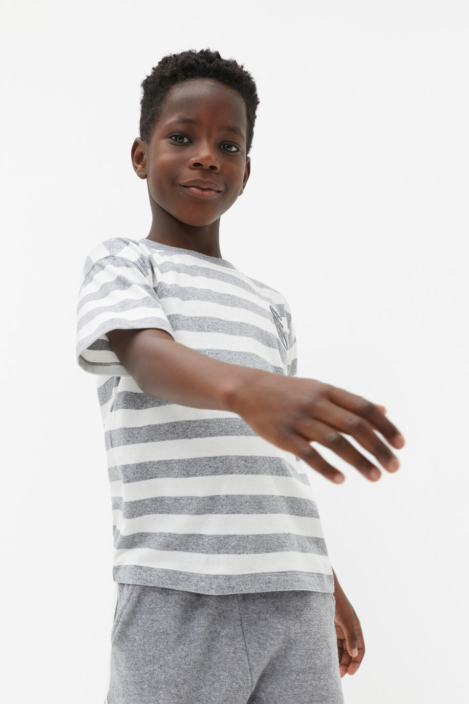 Core Stripe Tee  Storm Stripe