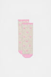 Heart Sock  Oat Marle  hi-res