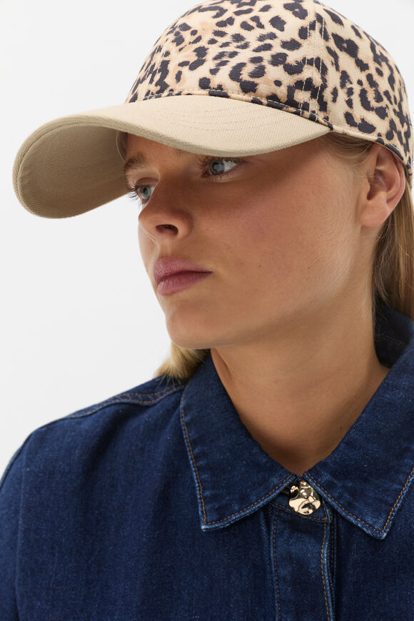 Printed Travel Cap  Animal Print  hi-res