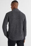 Shawl Neck Cardigan  Charcoal Marle  hi-res
