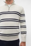 Lightweight Half Zip Knit  Chalk  hi-res