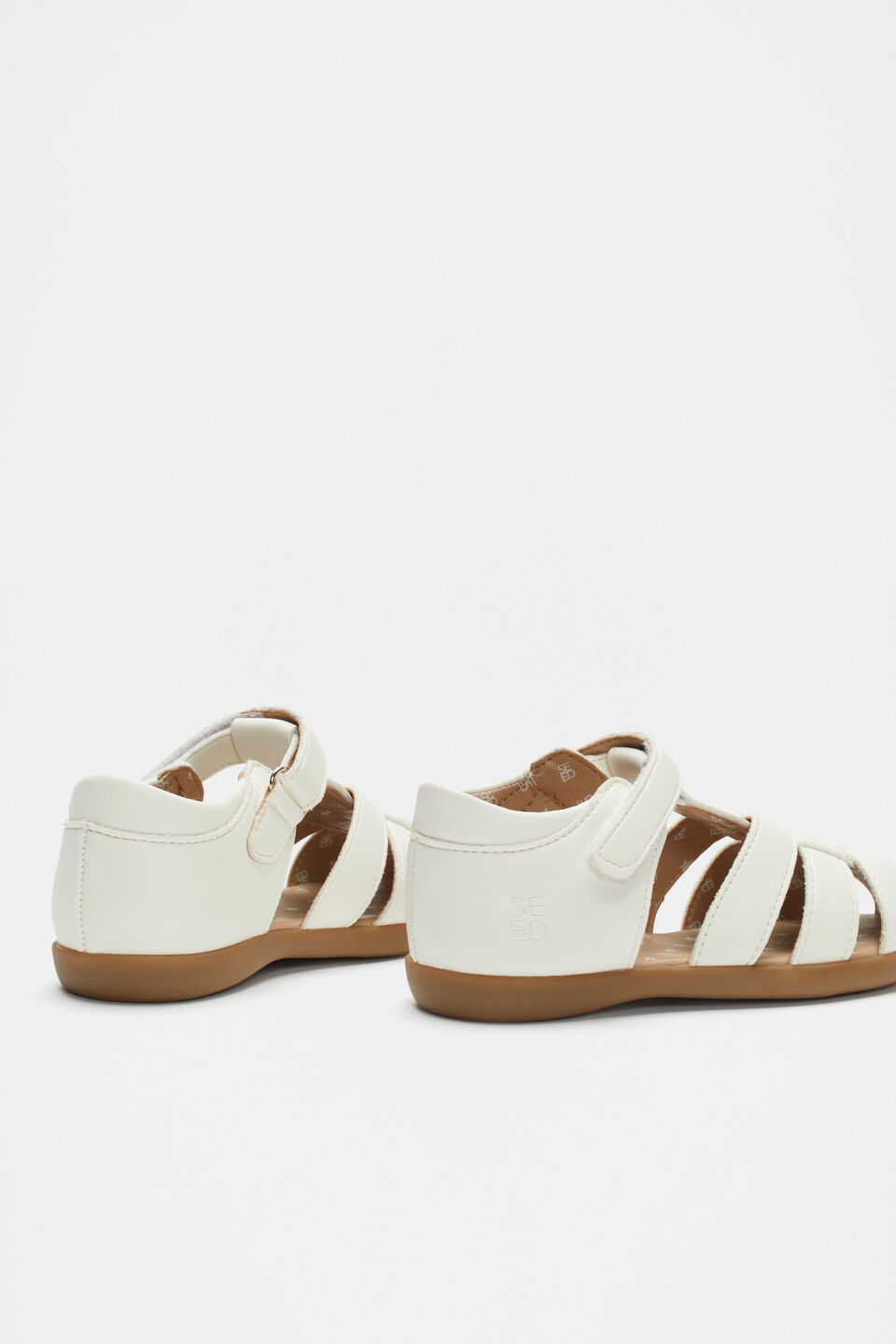 Classic Cage Sandal  White