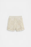 Flower Crochet Short  Milk  hi-res