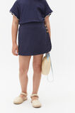 Button Skort  New Navy  hi-res