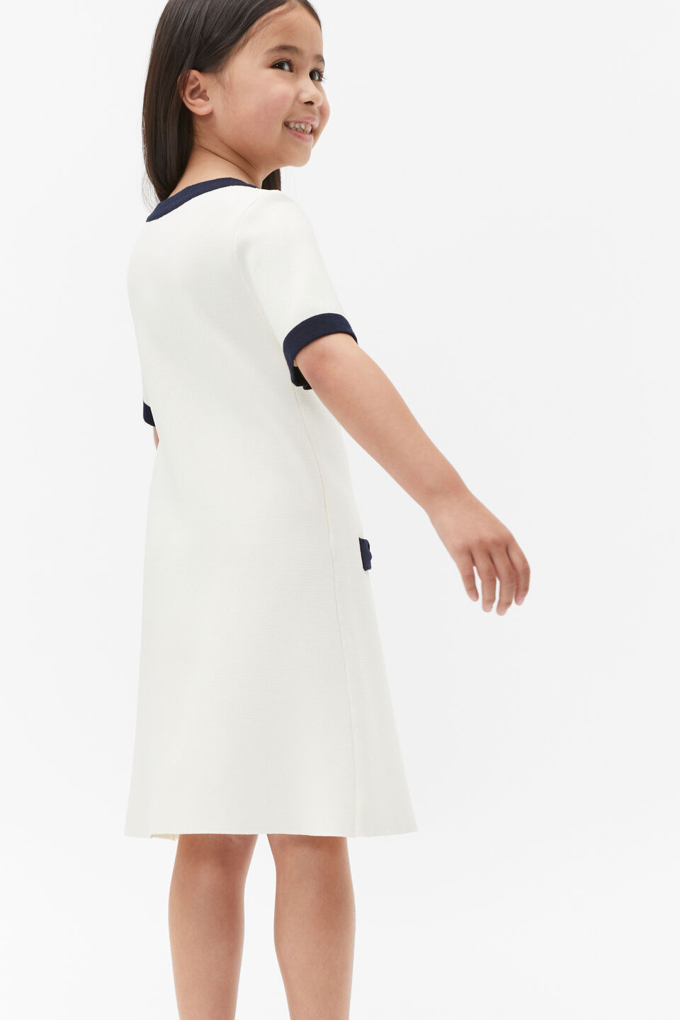 Button Knit Dress  Milk