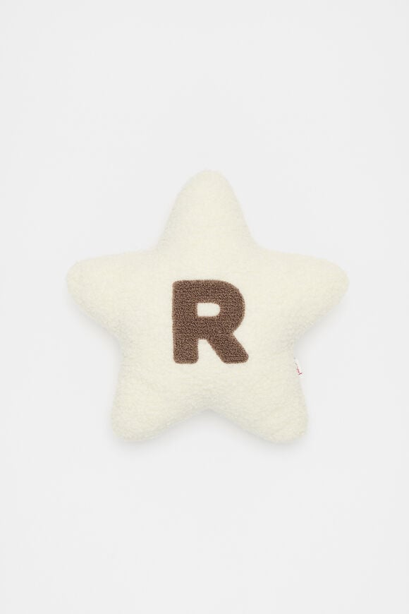 Star Initial Cushion  R  hi-res