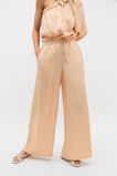 Textured Satin Paperbag Pant  Apricot  hi-res