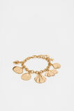 Shell Charms Bracelet  Gold  hi-res