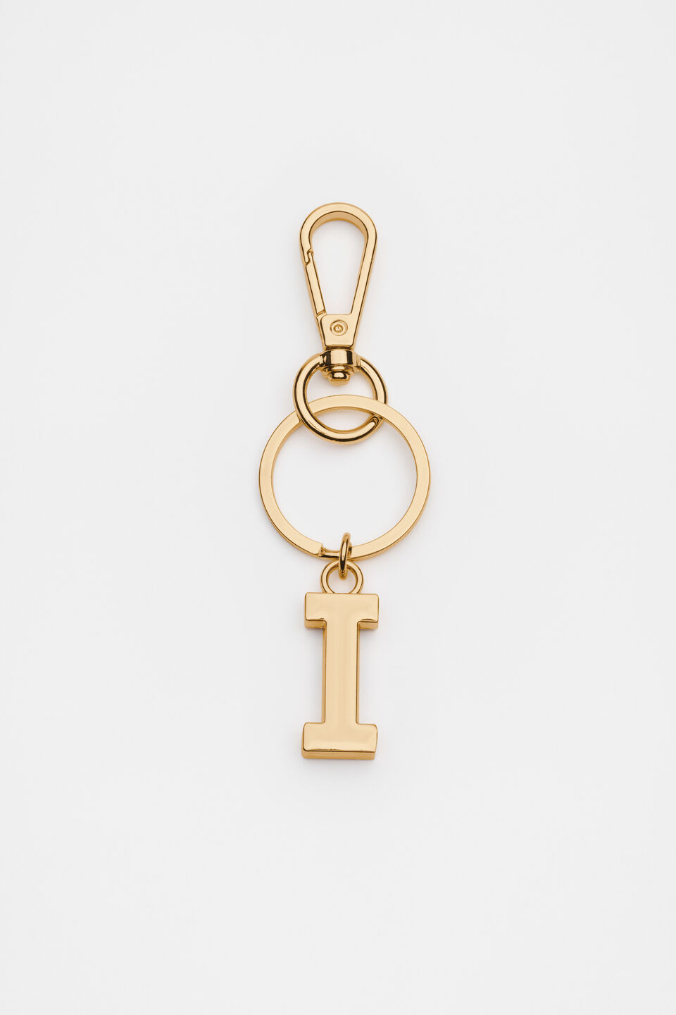 Gold Initials Keyring  I