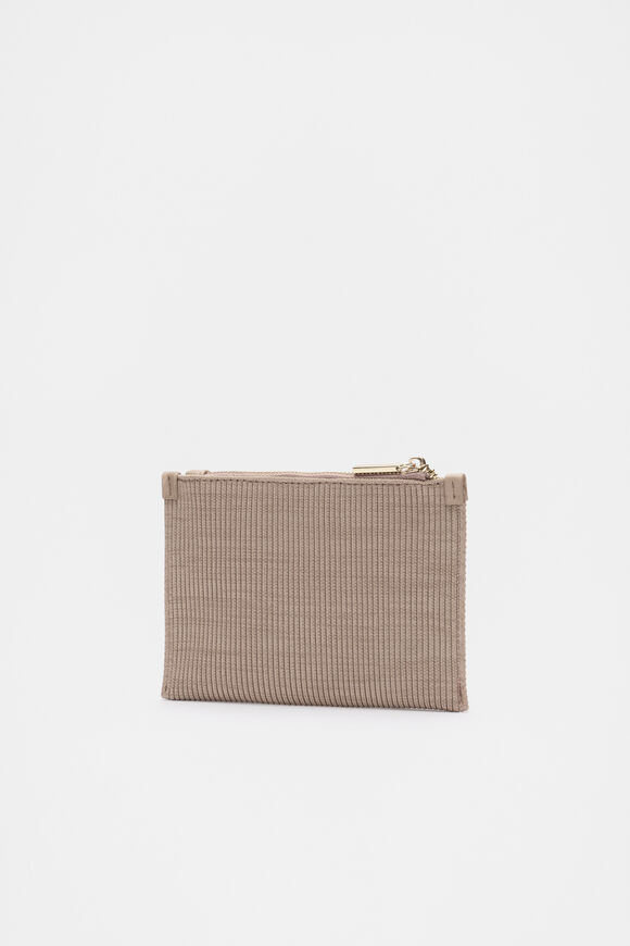 Knit Zip Purse  Cookie  hi-res