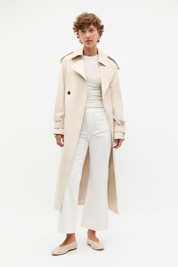 Core Rib Crew Neck Top  Cloud Cream  hi-res