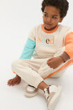 Colourblock Logo Sweat  Sand Marle  hi-res