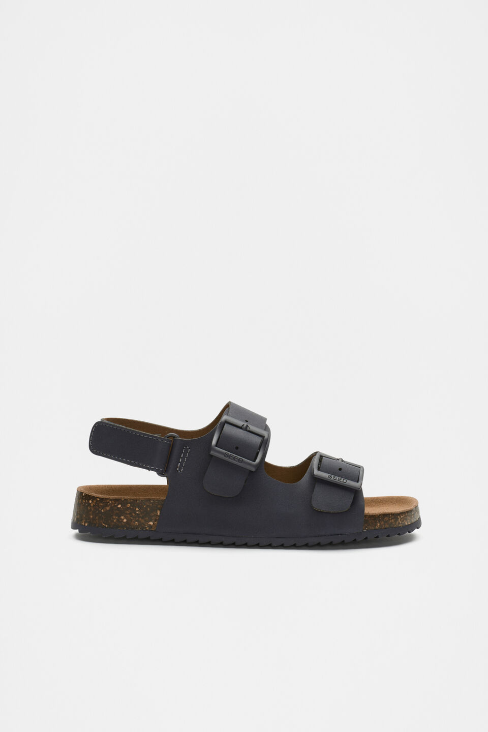 Double Buckle Slide  Navy
