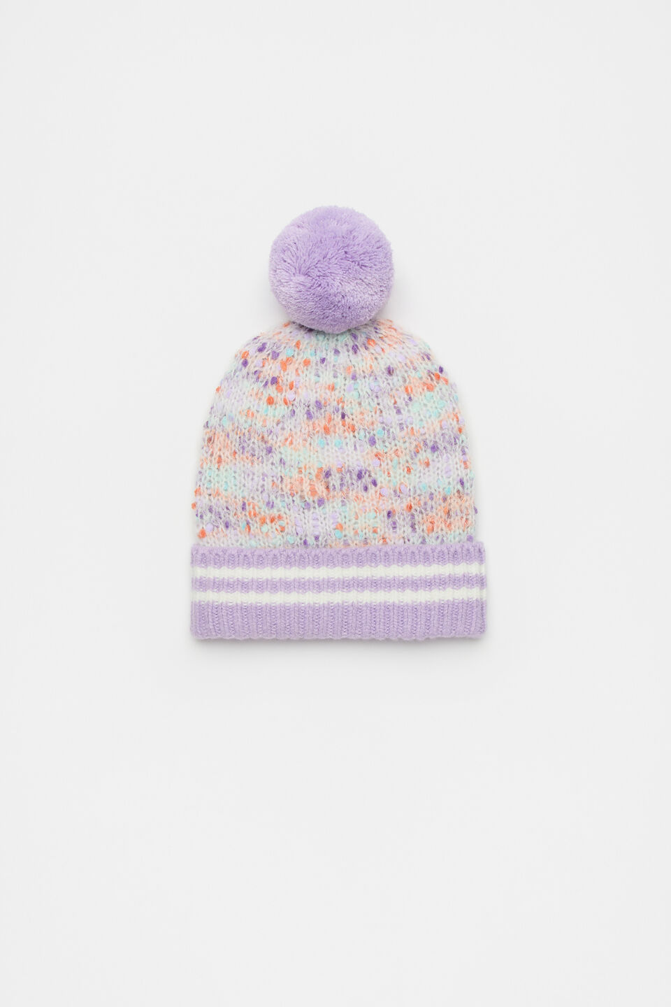 Rainbow Knit Beanie  Multi