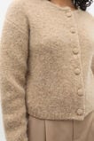 Lofty Cropped Button Cardigan  Rye Marle  hi-res