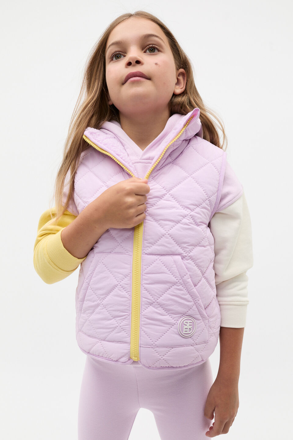 Reversible Vest  Soft Lilac