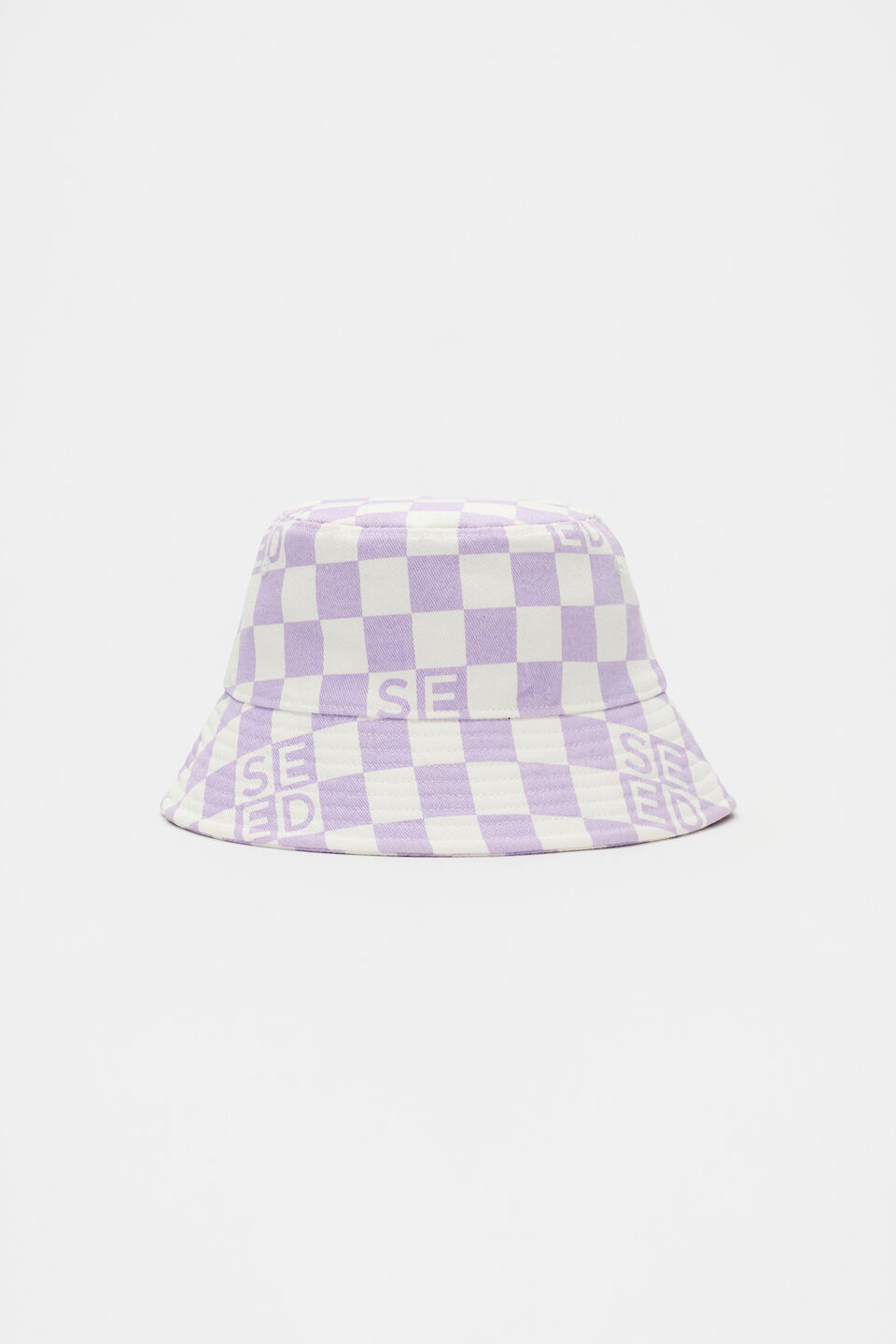 Check Bucket Hat  Lavender