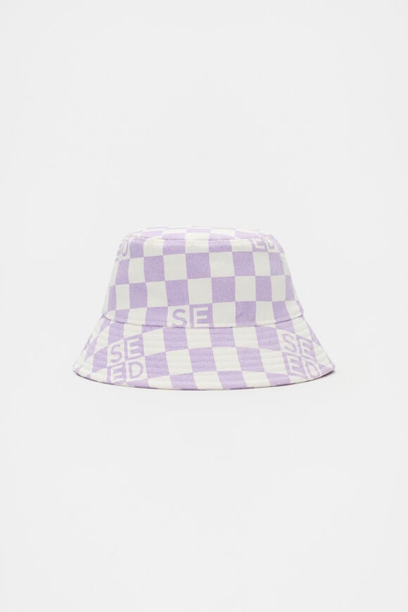 Check Bucket Hat  Lavender  hi-res