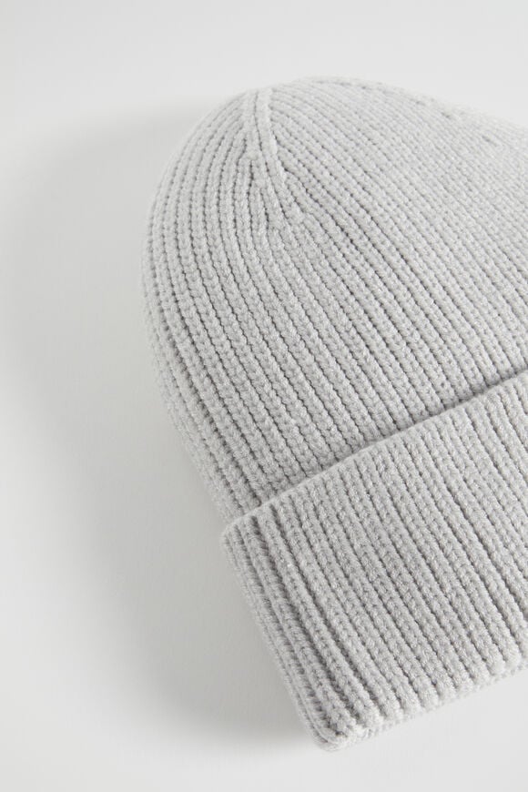 Rib Initial Beanie  U  hi-res