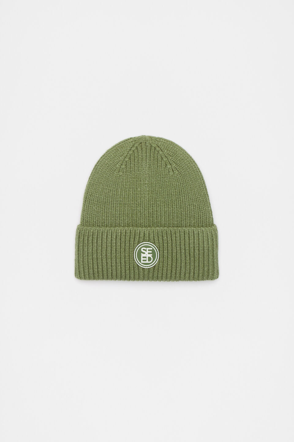 Rib Beanie  Dark Sage