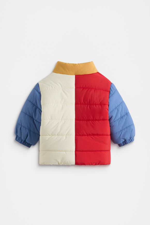 Colourblock Puffer Jacket  Multi  hi-res