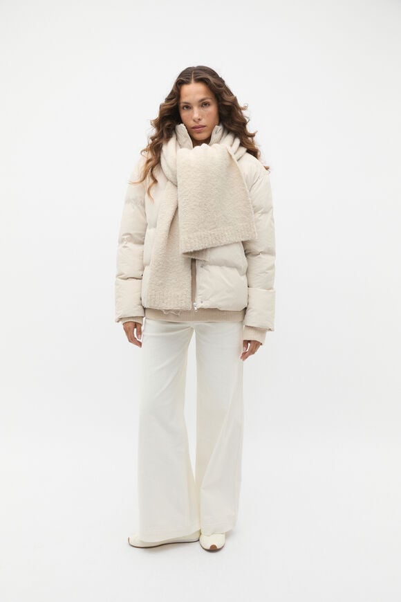 Boucle Scarf  Oat Marle  hi-res