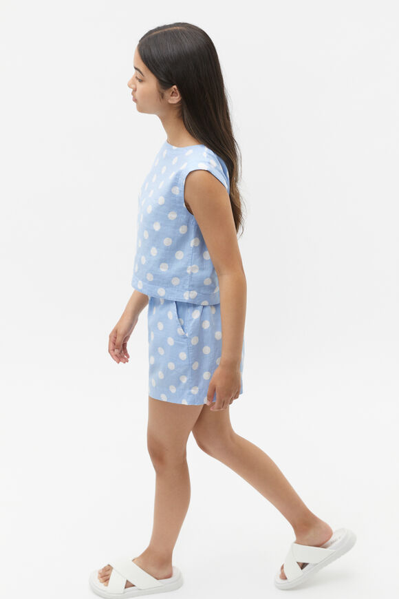 Spot Shell Top  Sky Blue  hi-res