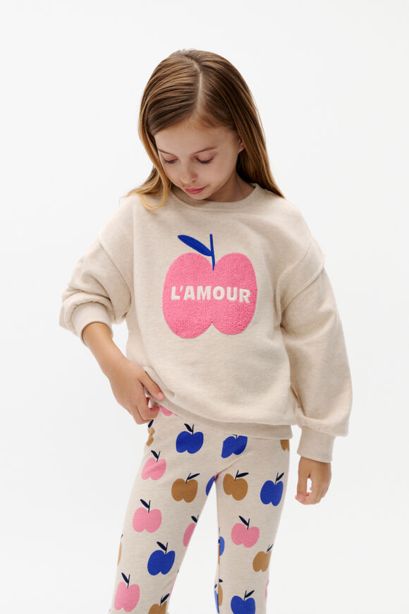 Apple Love Sweat  Oat Marle  hi-res