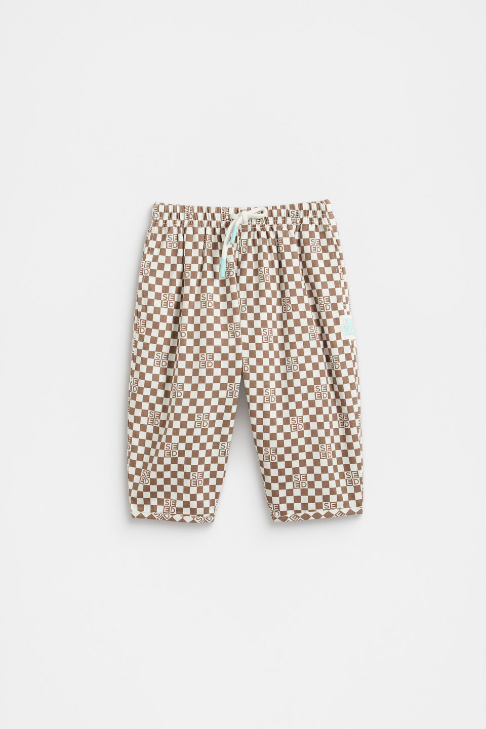 Check Logo Pant  Cocoa