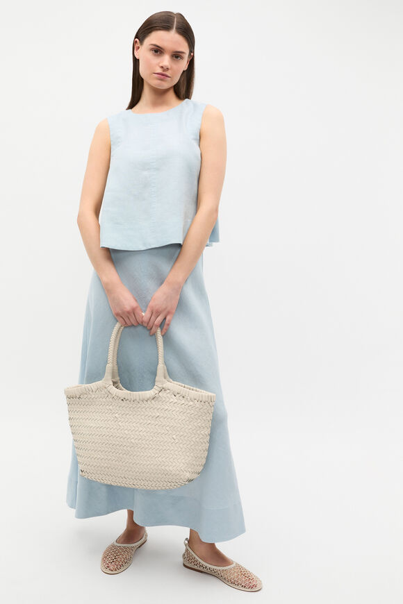 Core Linen Shell Top  Bluebell  hi-res