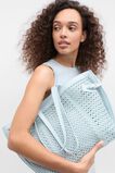 Open Weave Detail Tote  Bluebell  hi-res