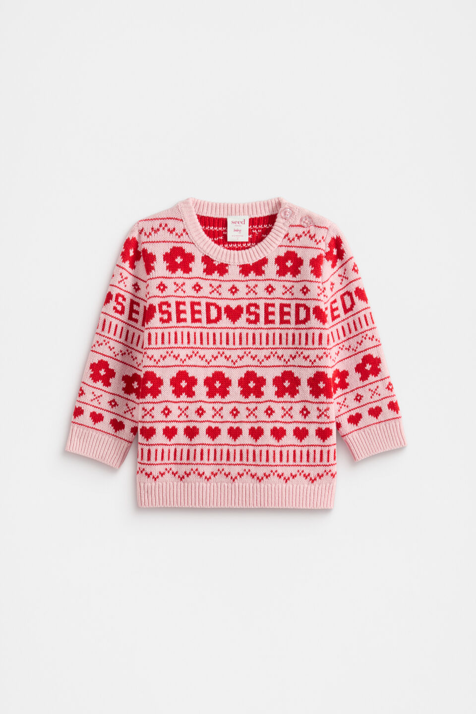 Fairisle Sweater  Rose Petal