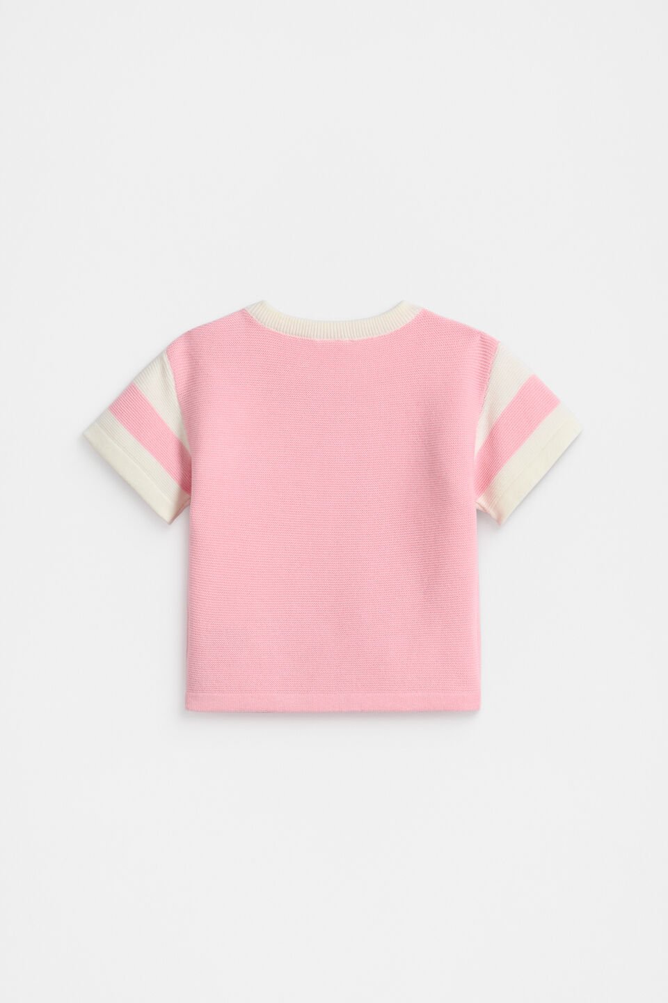 Logo Knit Tee  Bubblegum