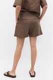 Linen Pleat Short  Pinecone  hi-res