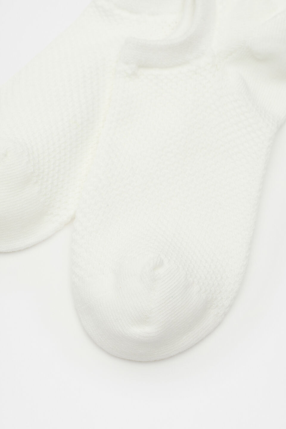 Mini Waffle Sneaker Sock  Cream