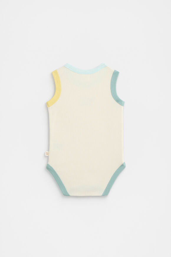 Multi Logo Bodysuit  Buttermilk  hi-res