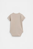 Core Rib Logo Bodysuit  Sand Stripe  hi-res