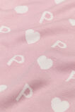 Heart Initial Blanket  P  hi-res
