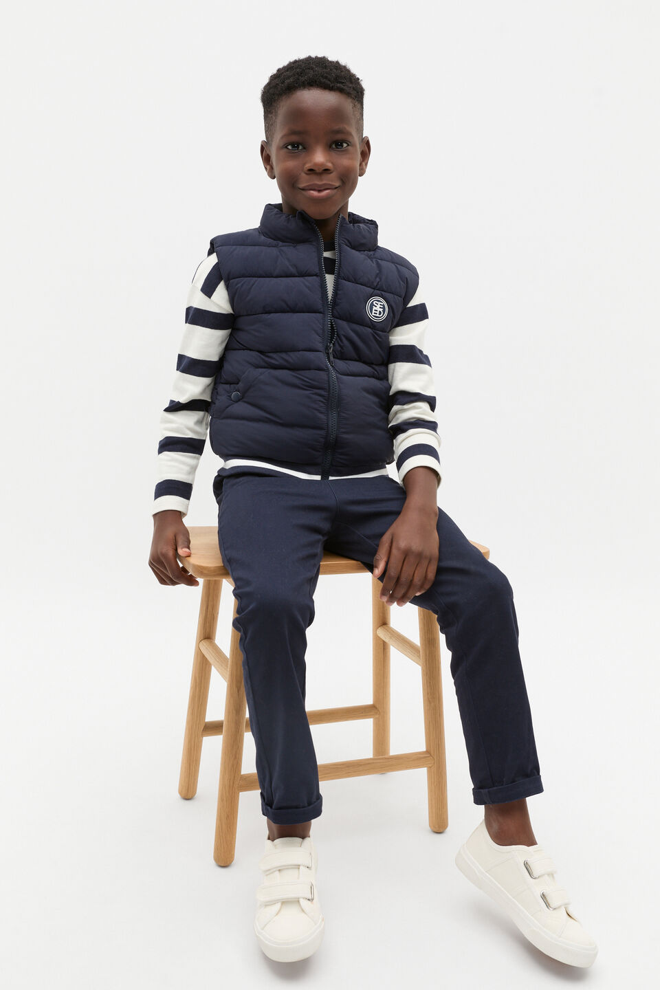 Essential Logo Vest  Midnight Blue