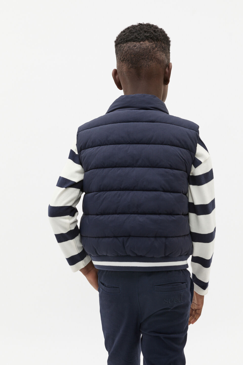 Essential Logo Vest  Midnight Blue