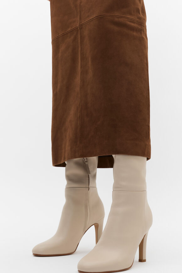 Suede Midi Skirt  Maple  hi-res