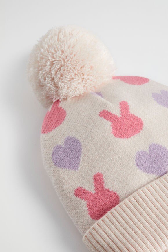 Bunny Heart Beanie  Multi  hi-res