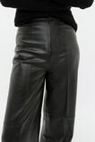 Leather High Rise Trouser  Black  hi-res