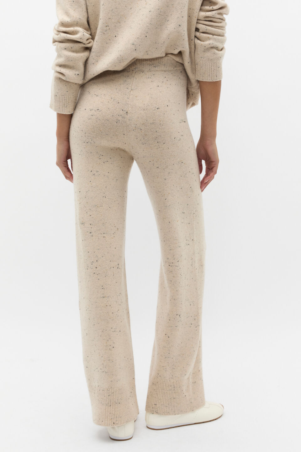 Fleck Knit Pant  Latte Fleck