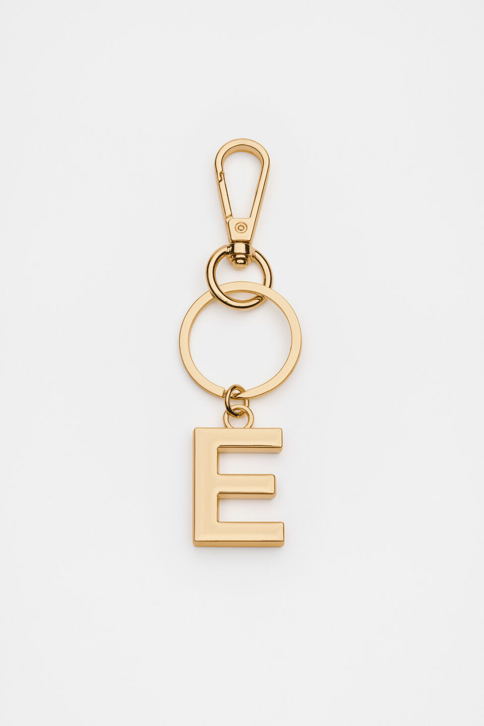 Gold Initials Keyring  E